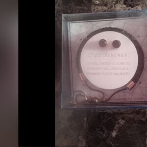 Crystal energy bracelet & earrings